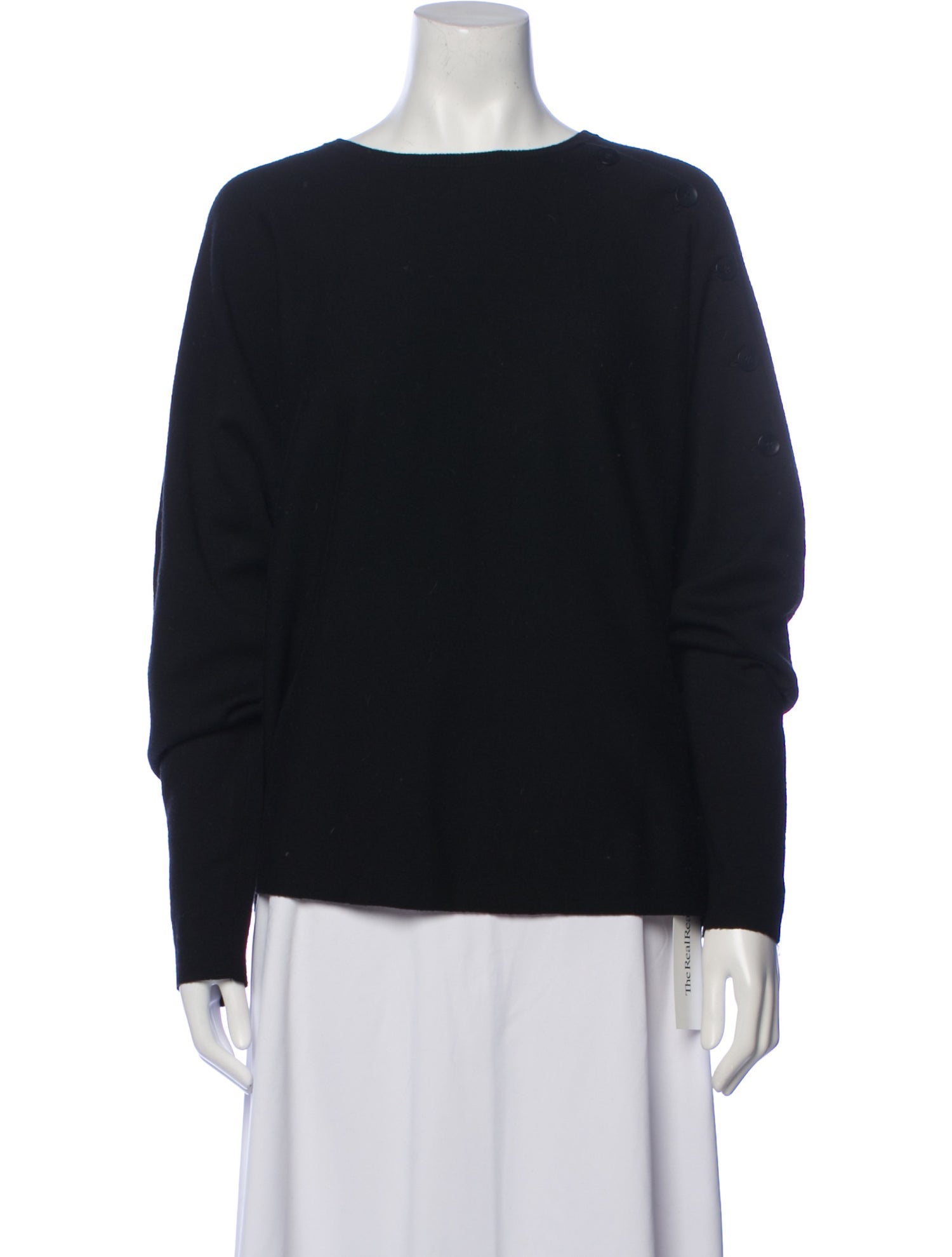 Tibi Merino Wool Bateau Neckline Sweater