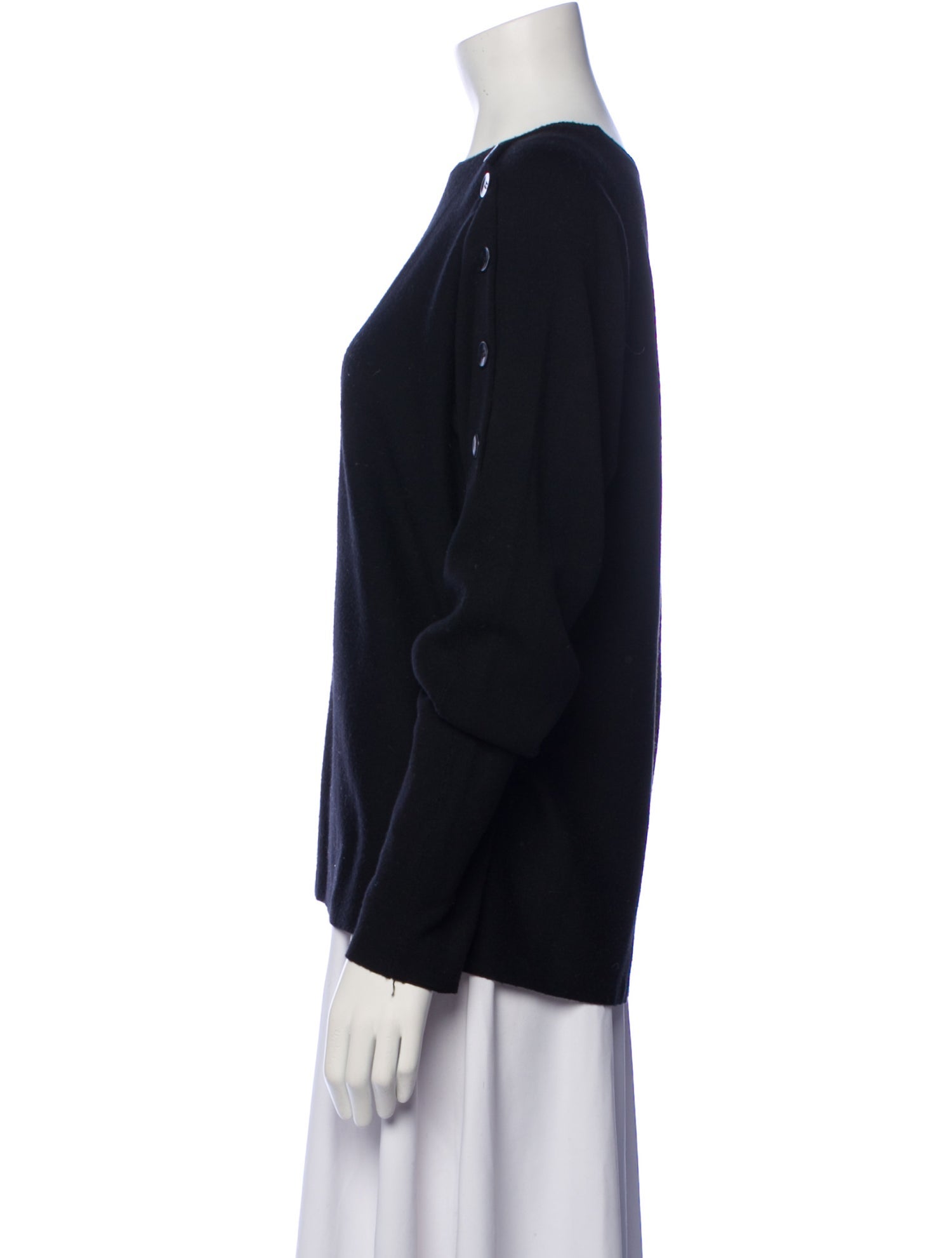 Tibi Merino Wool Bateau Neckline Sweater