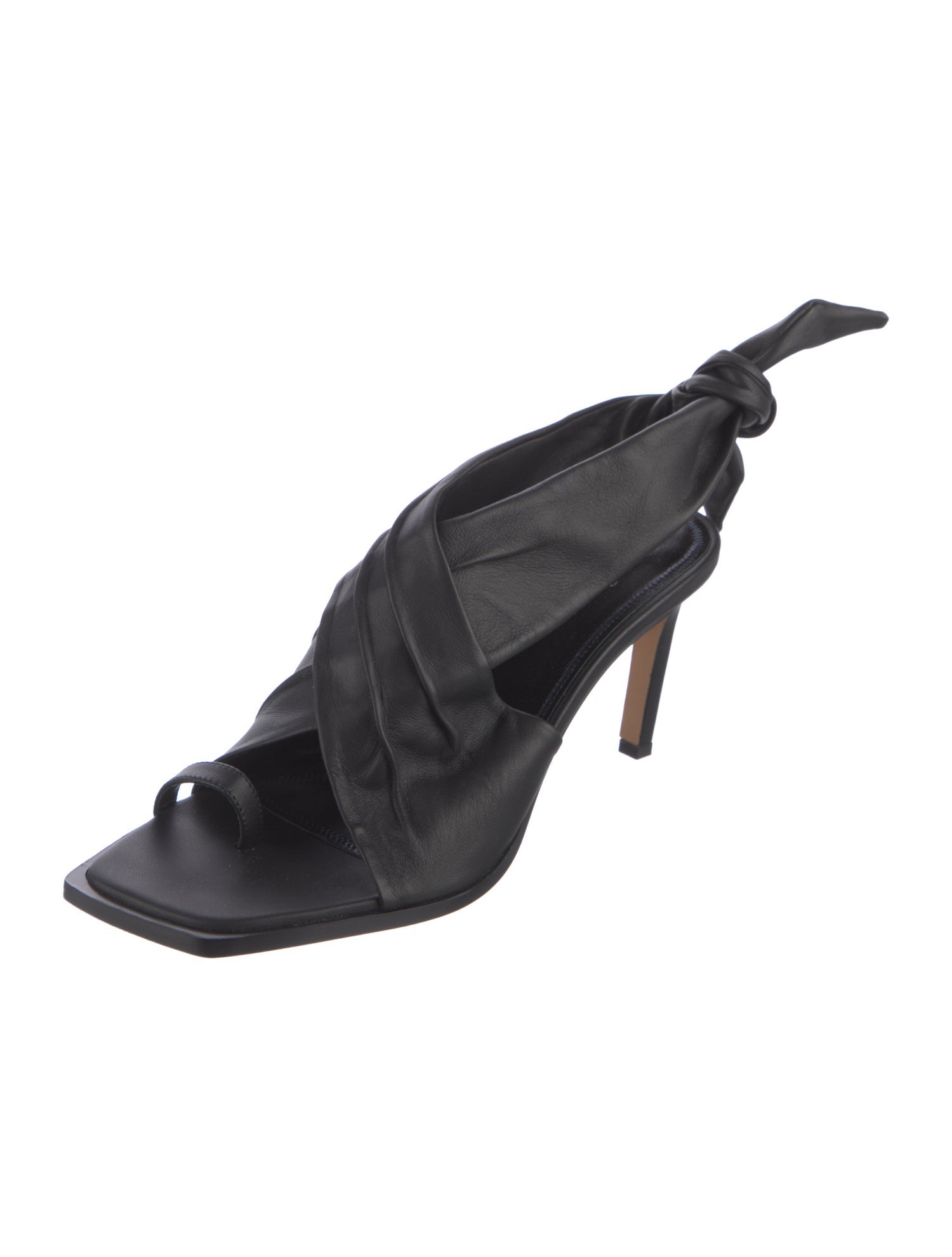 Tibi Leather Slingback Sandals