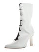 Tibi Leather Lace-Up Boots