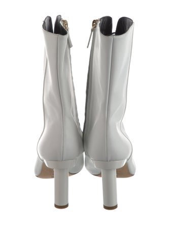 Tibi Leather Lace-Up Boots