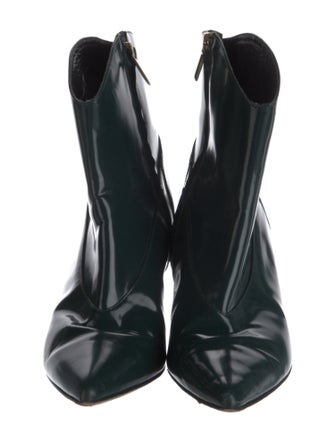 Tibi Patent Leather Western Boots