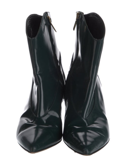 Tibi Patent Leather Western Boots