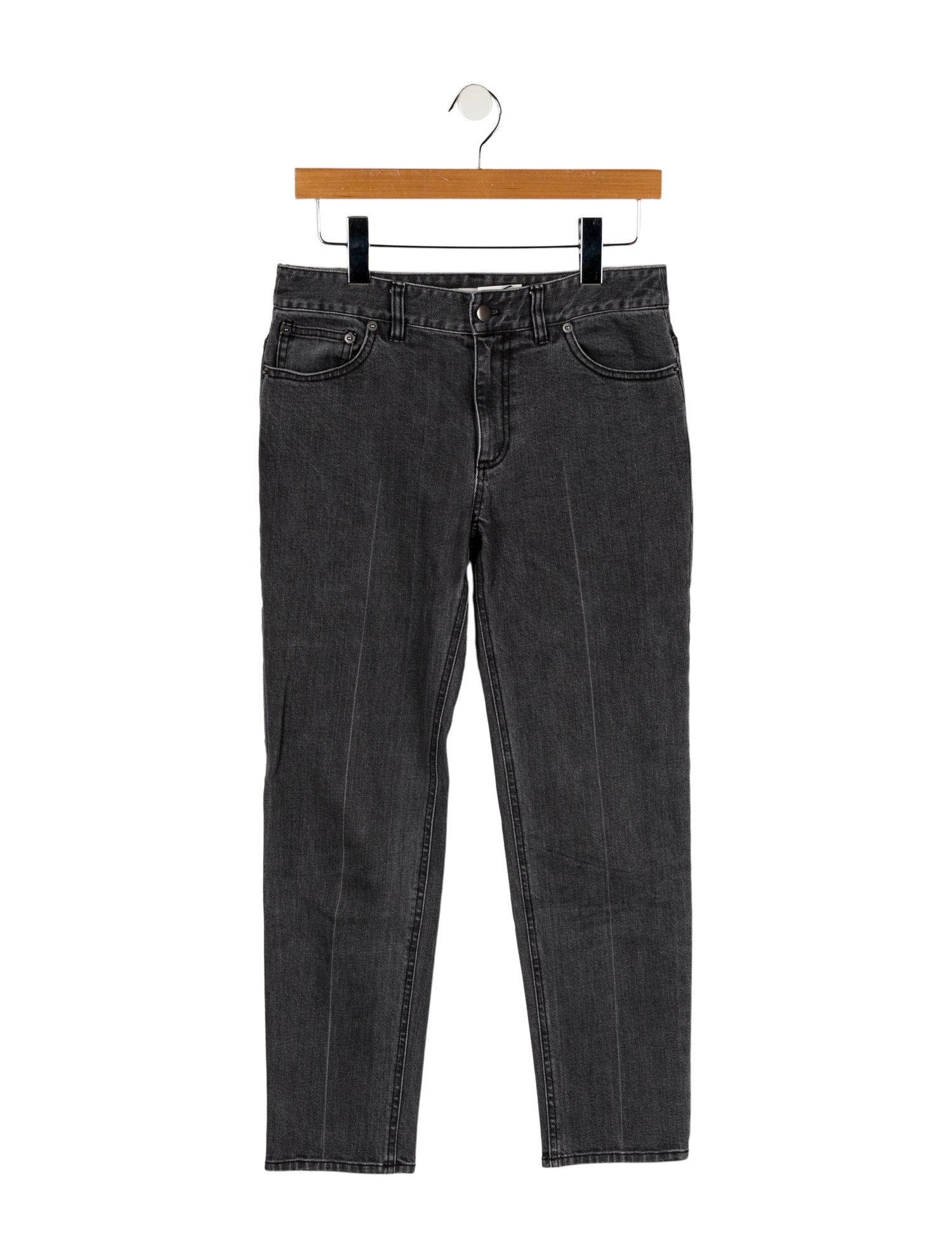 Tibi Mid-Rise Straight Leg Jeans