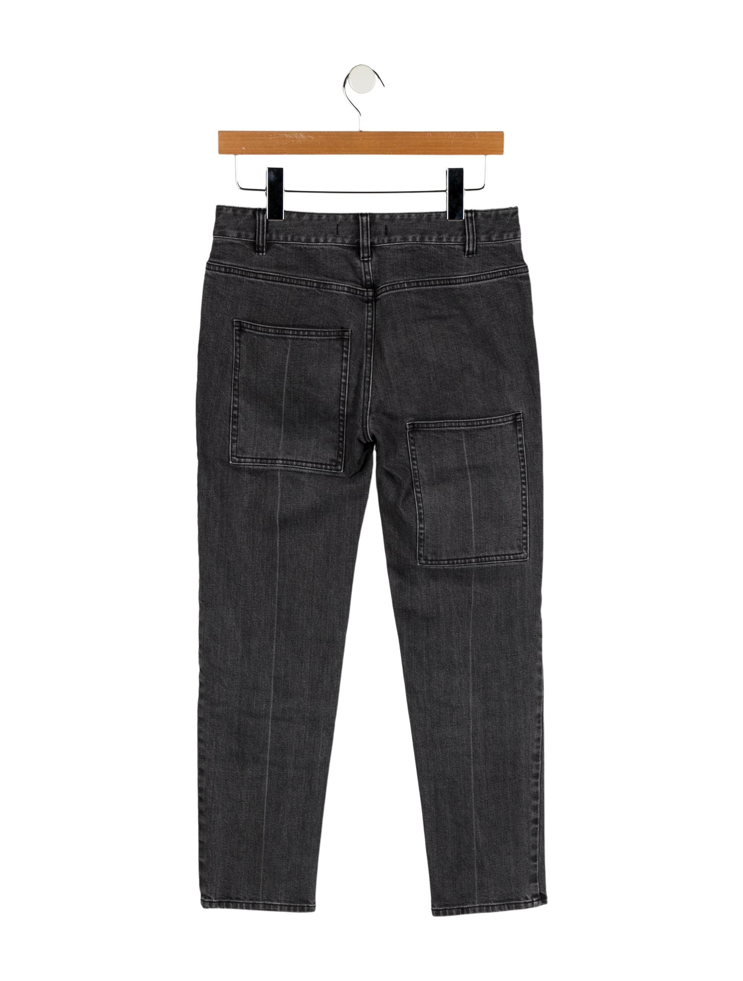 Tibi Mid-Rise Straight Leg Jeans