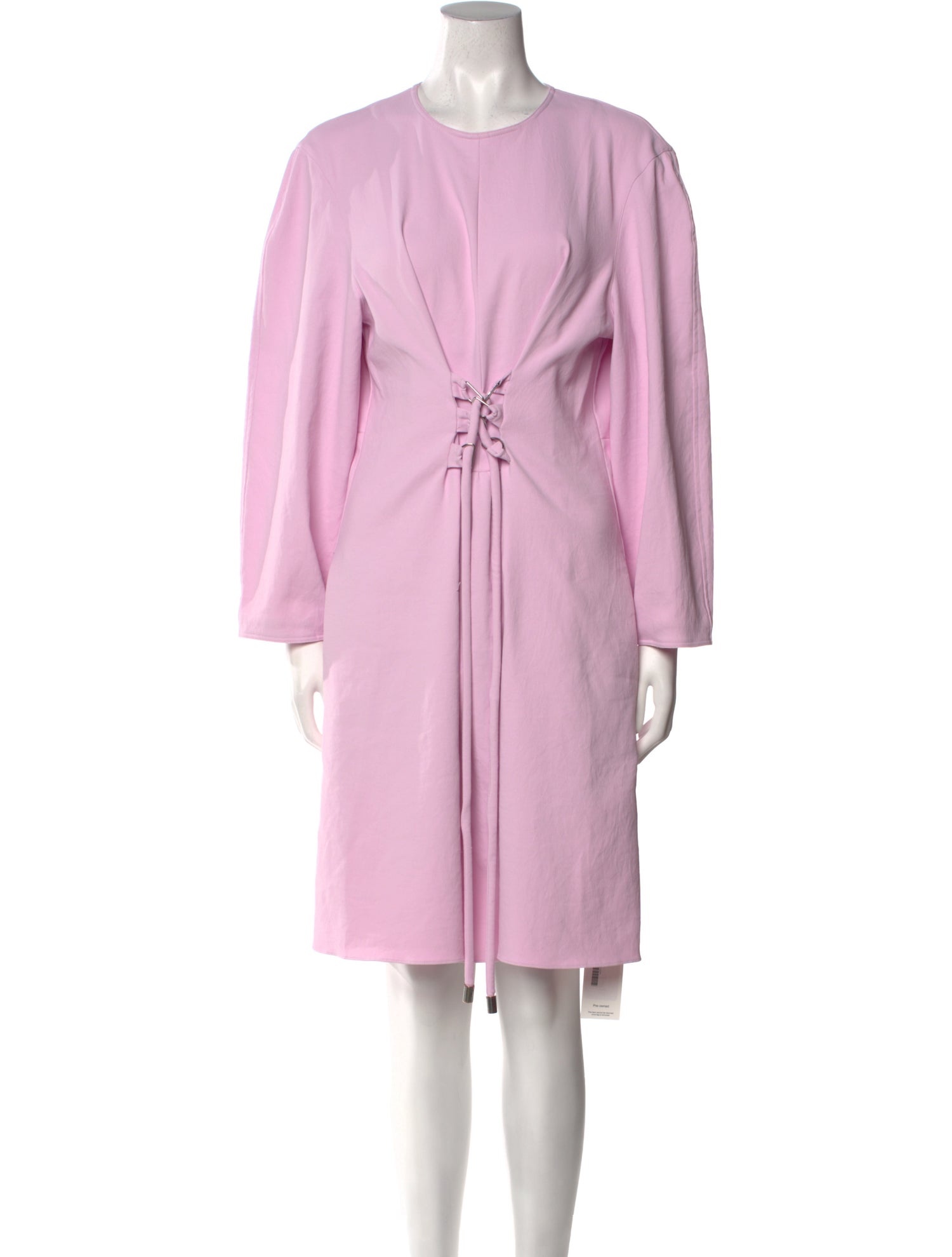 Tibi Crew Neck Knee-Length Dress