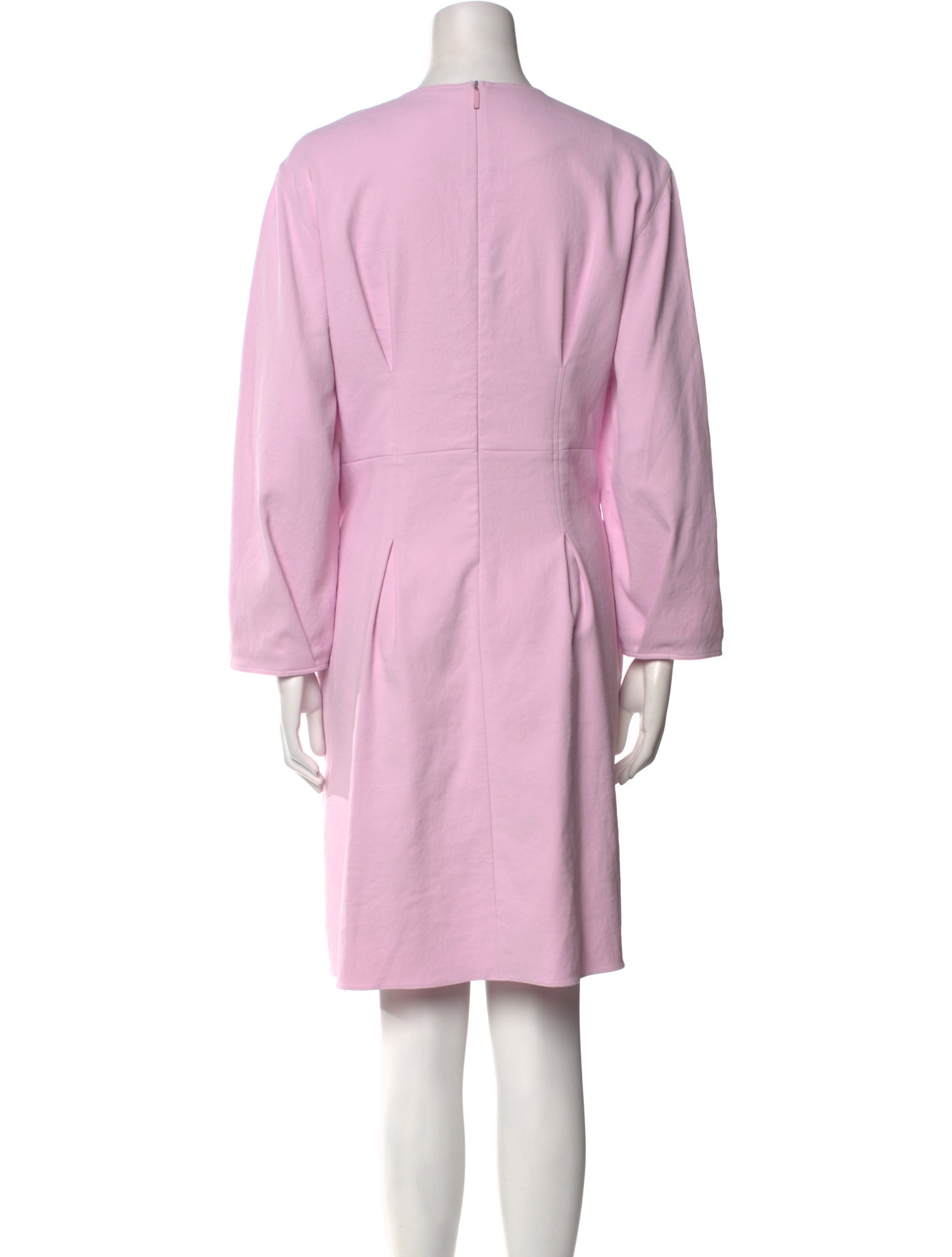 Tibi Crew Neck Knee-Length Dress