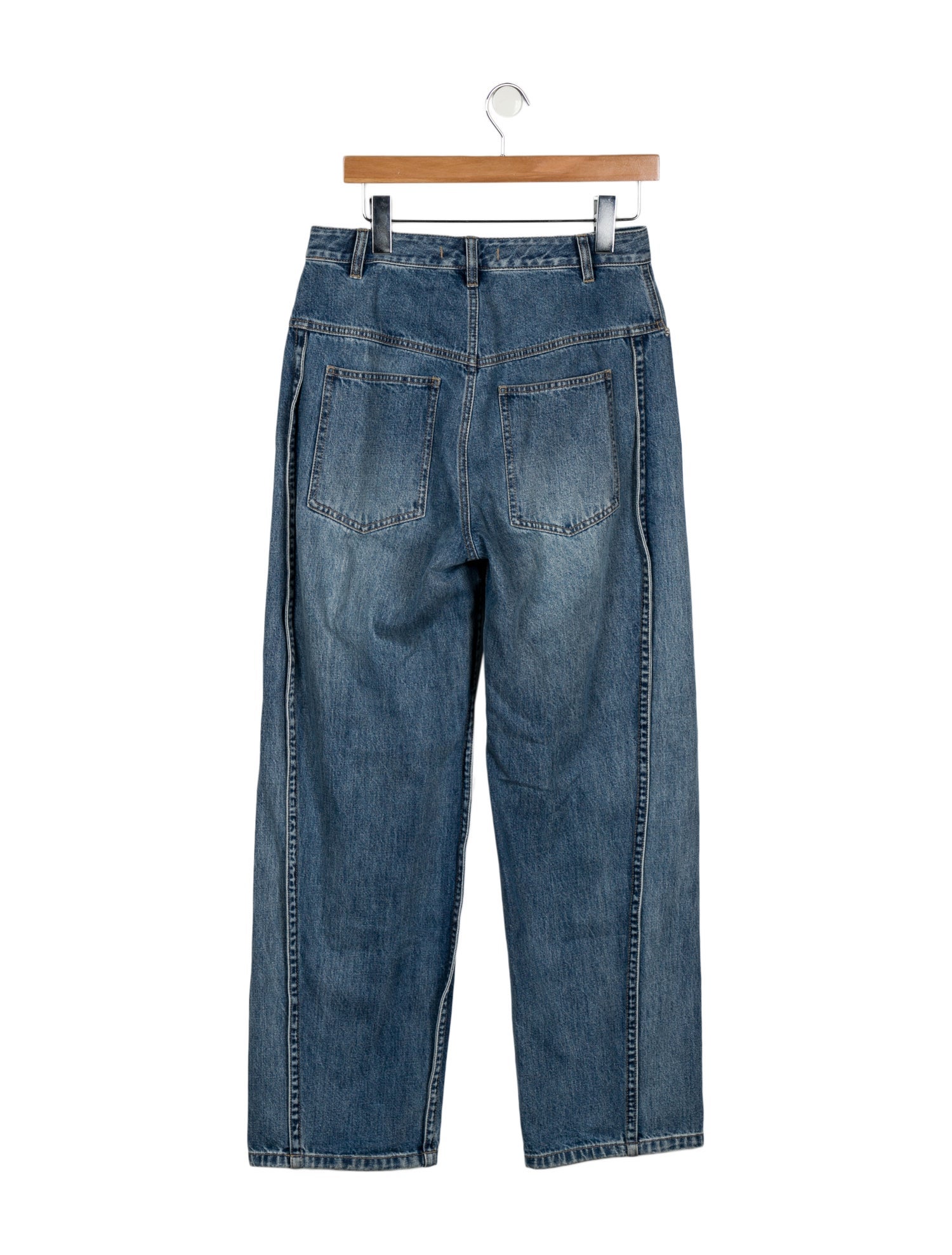 Tibi High-Rise Wide Leg Jeans