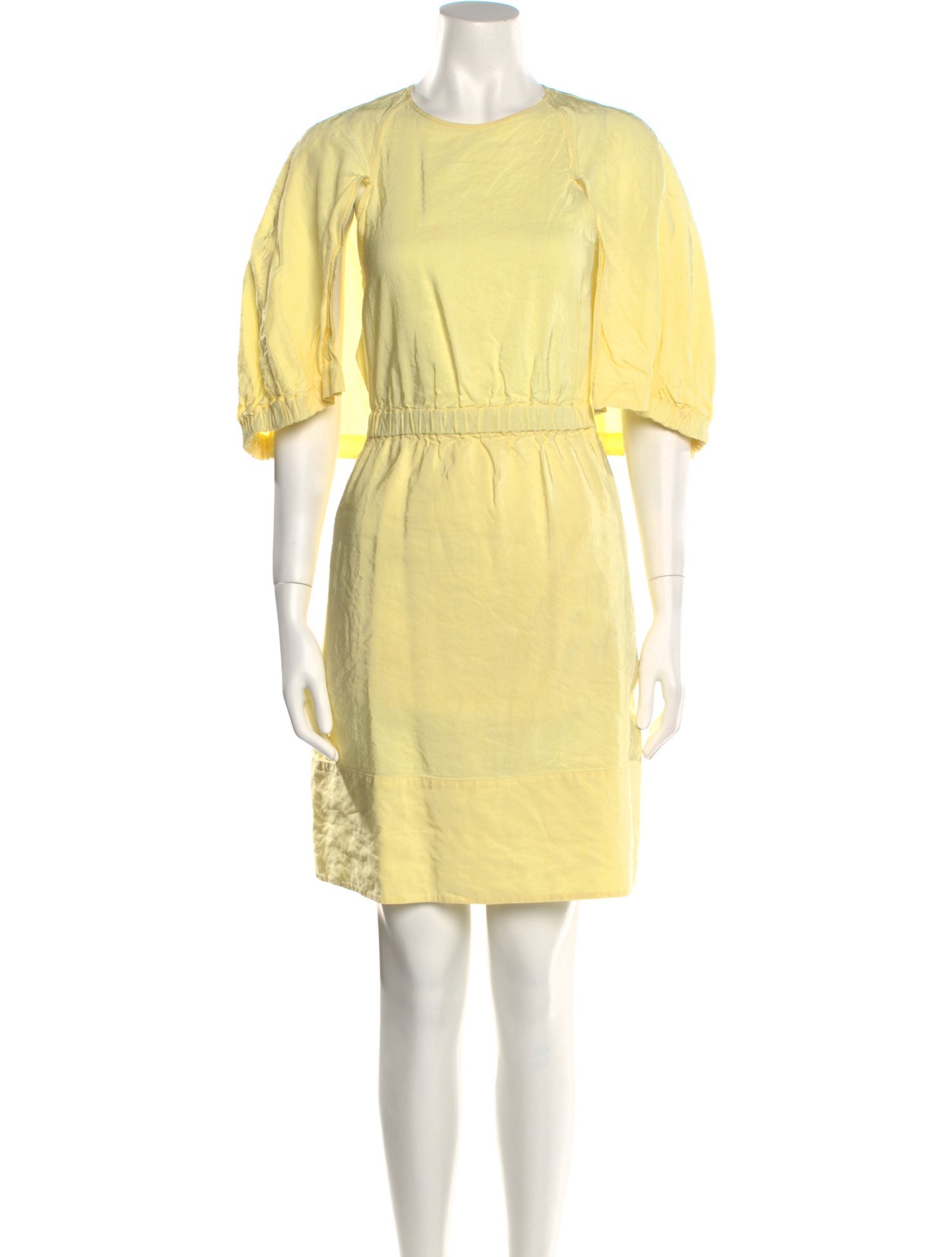 Tibi Crew Neck Knee-Length Dress