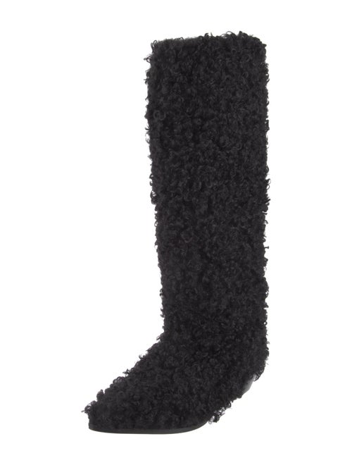 Tibi Fur Faux Fur Trim Boots