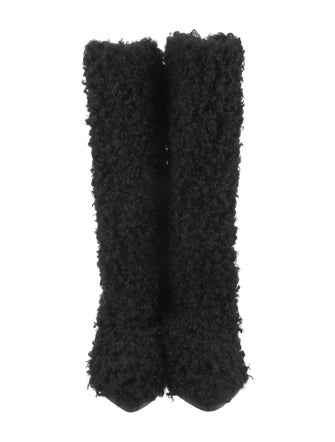Tibi Fur Faux Fur Trim Boots