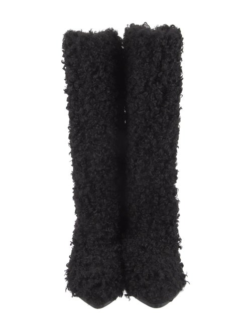 Tibi Fur Faux Fur Trim Boots