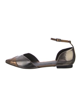 Tibi Leather D'Orsay Flats
