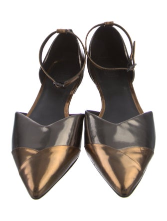 Tibi Leather D'Orsay Flats