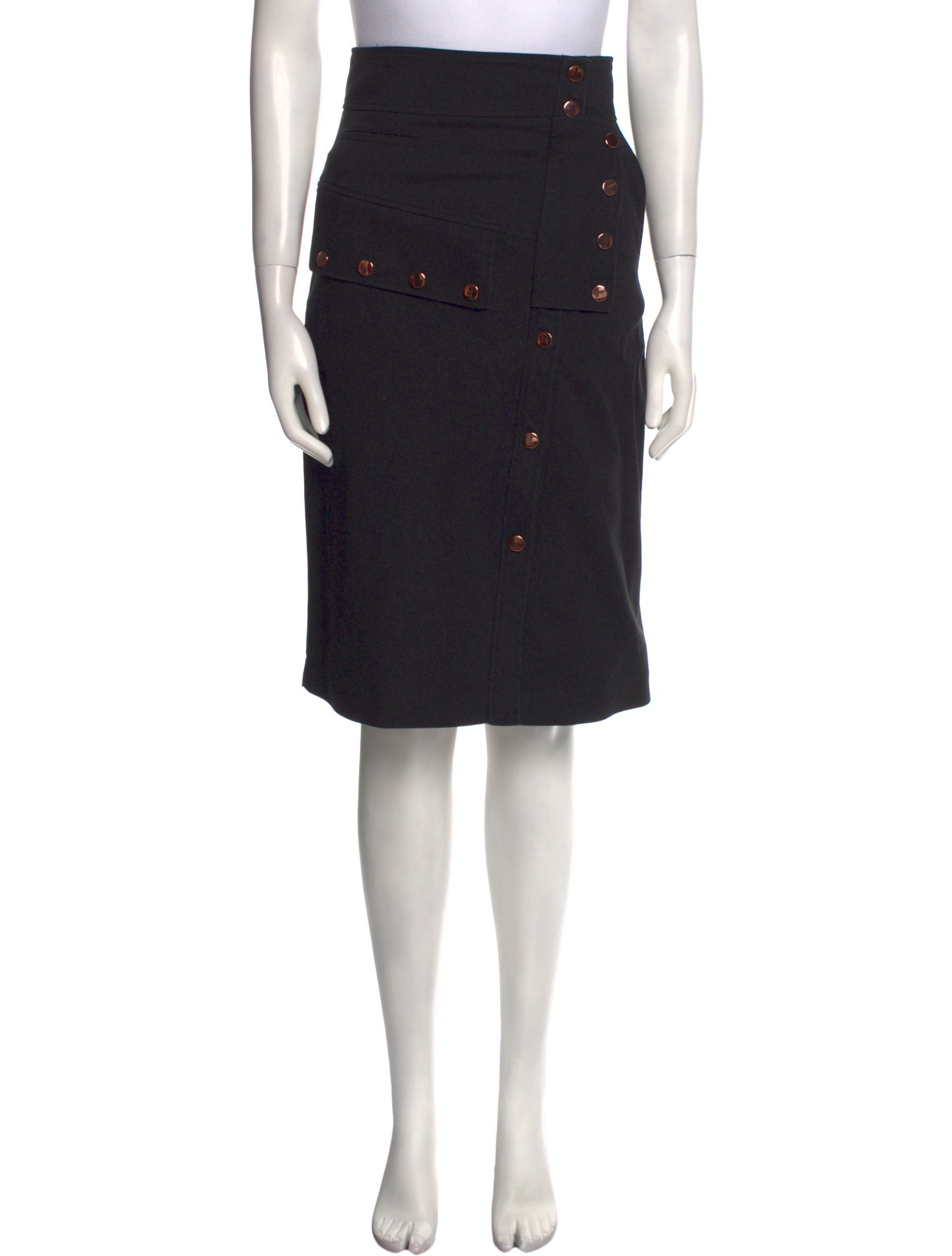 Tibi Studded Accents Knee-Length Skirt