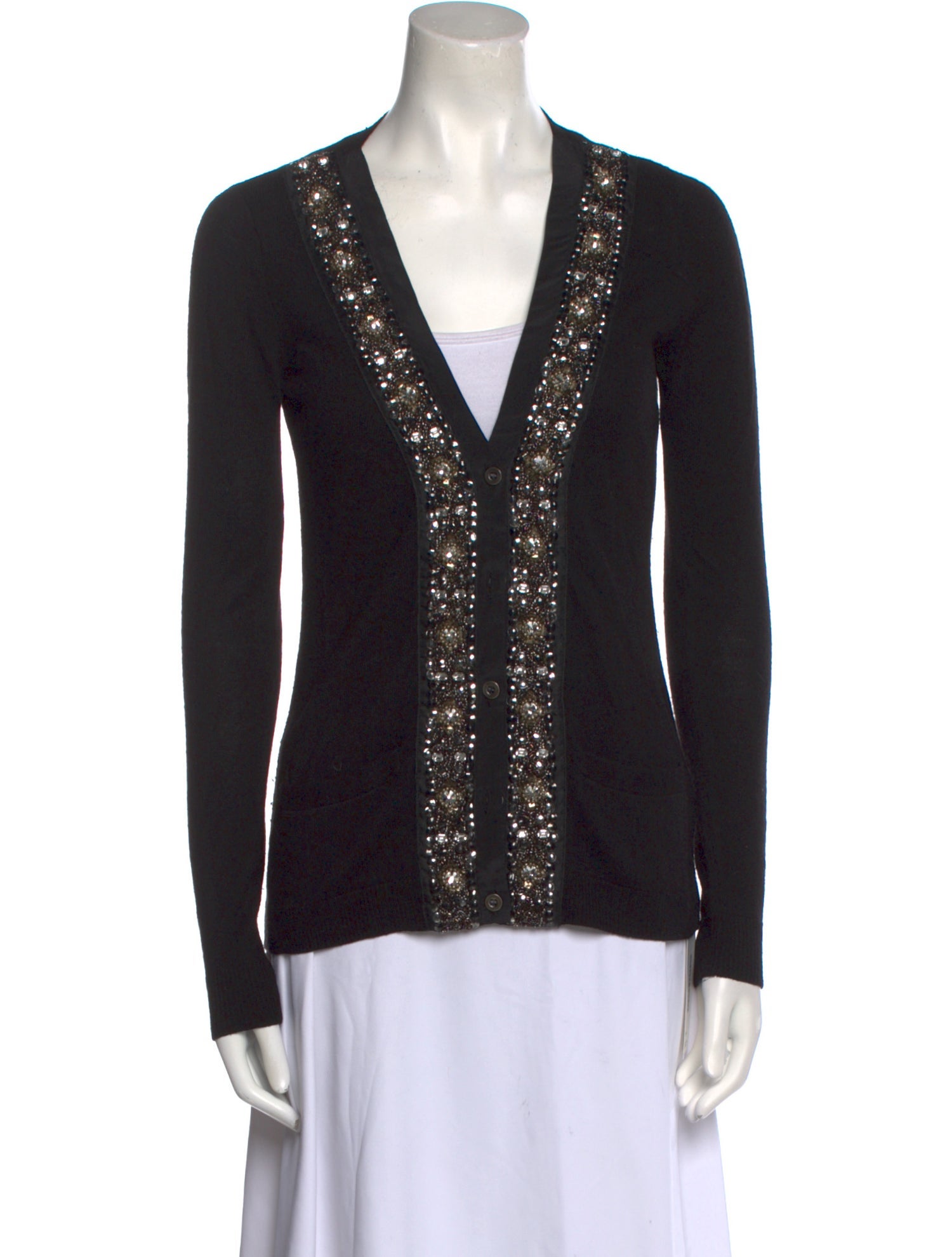 Tibi Plunge Neckline Sweater