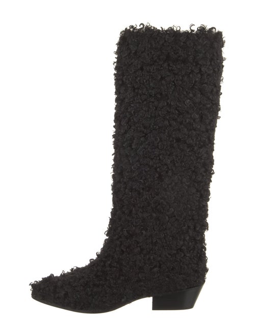 Tibi Shearling Riding Boots
