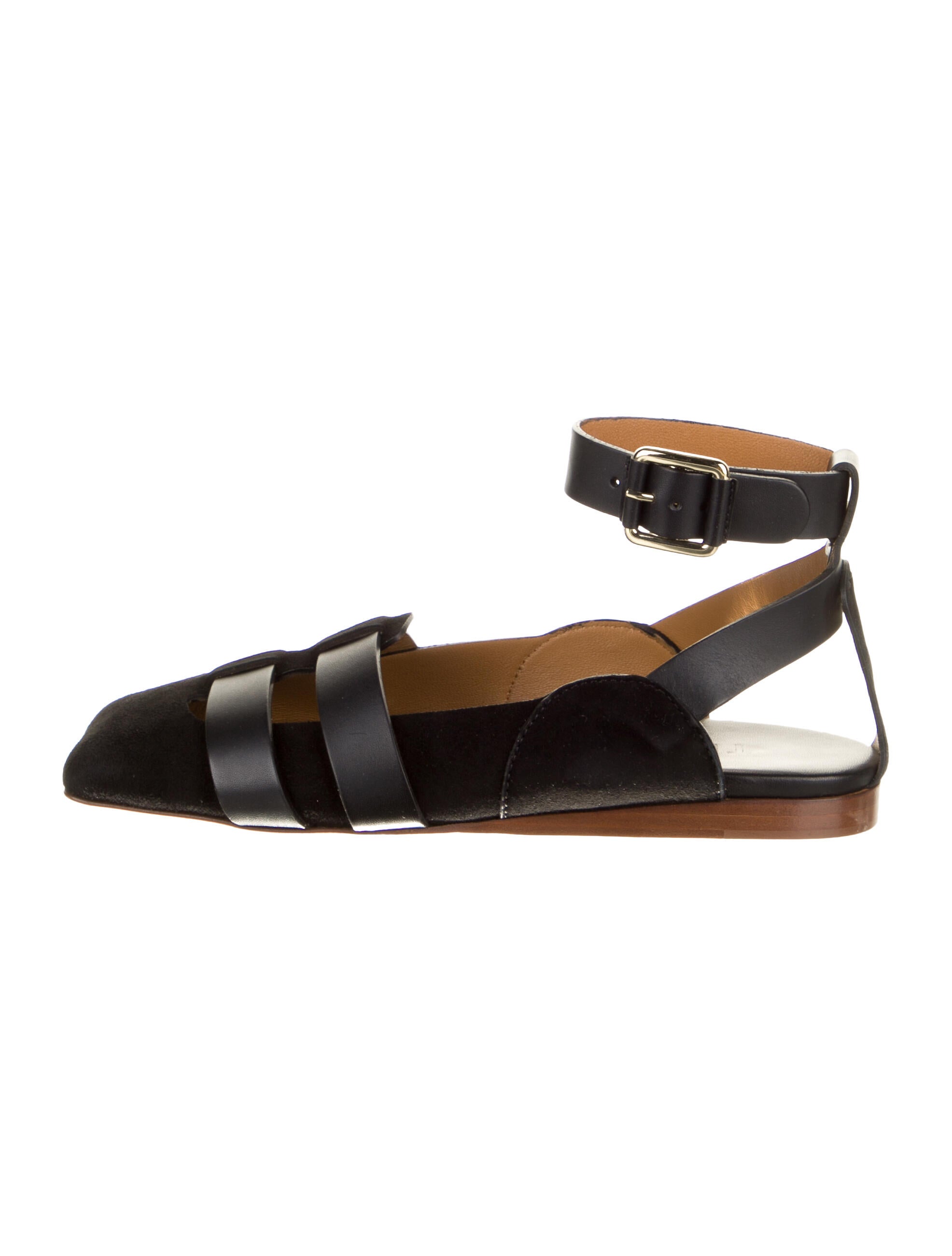 Tibi Suede Slingback Flats