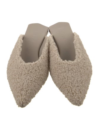 Tibi Faux Fur Mules