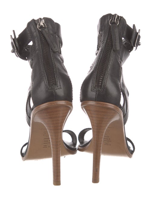 Tibi Leather Whipstitch Trim Sandals