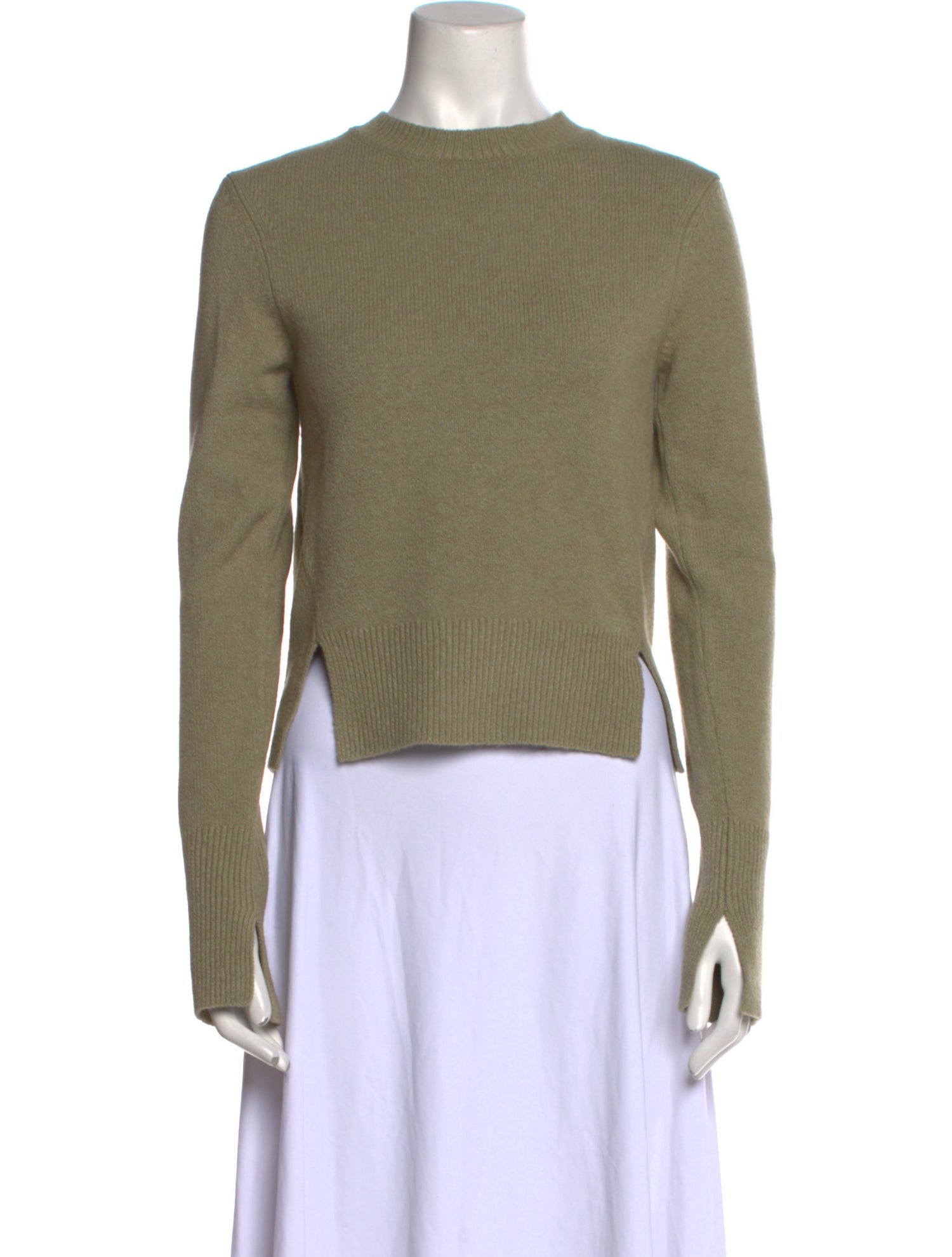 Tibi Cashmere Mock Neck Sweater