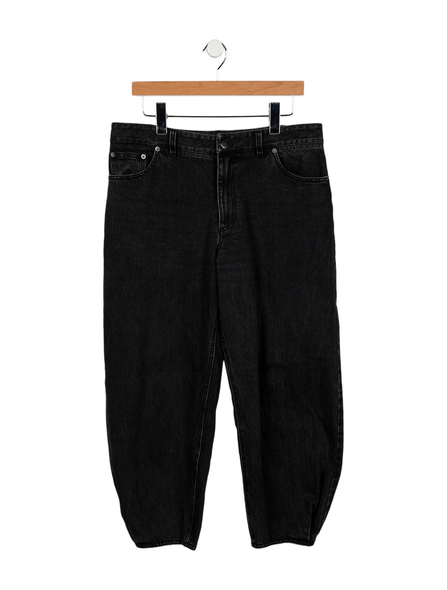 Tibi High-Rise Straight Leg Jeans