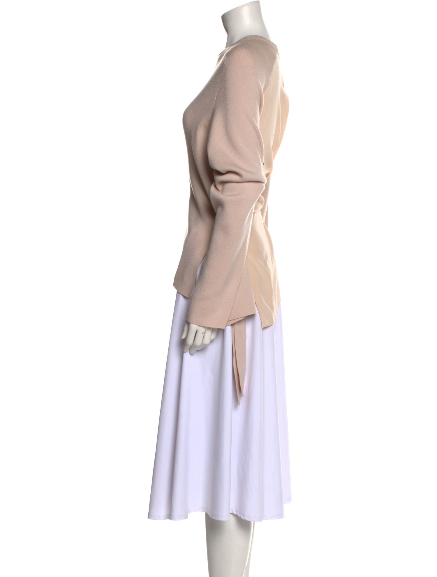 Tibi Merino Wool Bateau Neckline Sweater