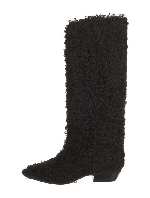 Tibi Faux Fur Riding Boots