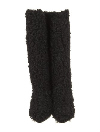 Tibi Faux Fur Riding Boots