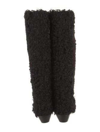 Tibi Faux Fur Riding Boots