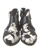 Tibi Nylon Printed Moto Boots