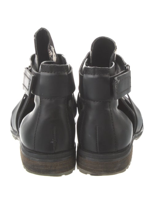 Tibi Nylon Printed Moto Boots