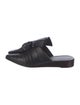 Tibi Leather Bow Accents Mules
