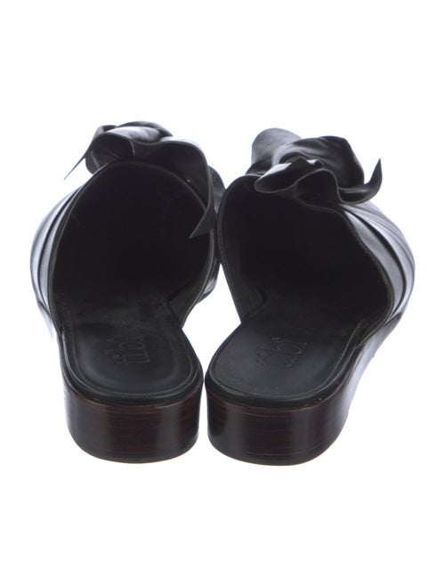 Tibi Leather Bow Accents Mules