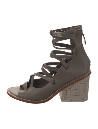 Tibi Leather Gladiator Sandals