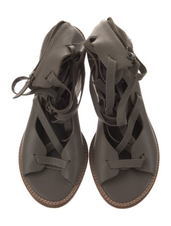 Tibi Leather Gladiator Sandals