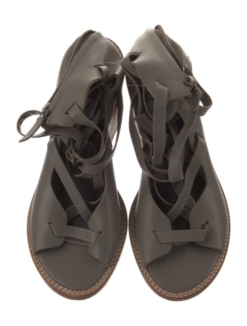Tibi Leather Gladiator Sandals