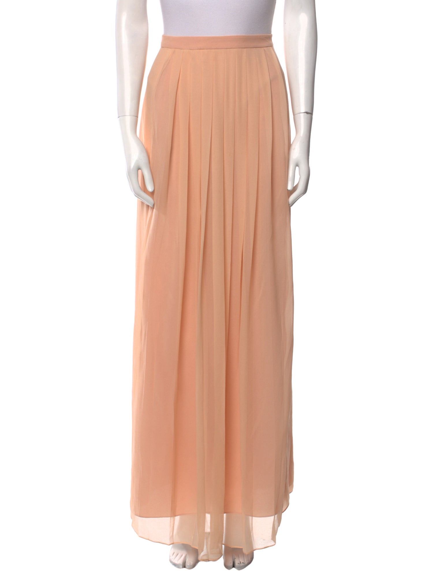 Tibi Pleated Accents Long Skirt