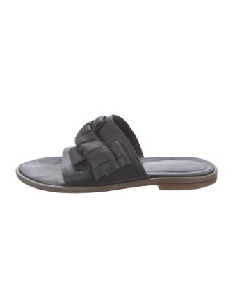 Tibi Leather Slides