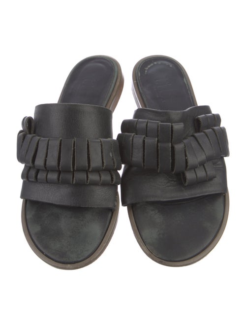 Tibi Leather Slides