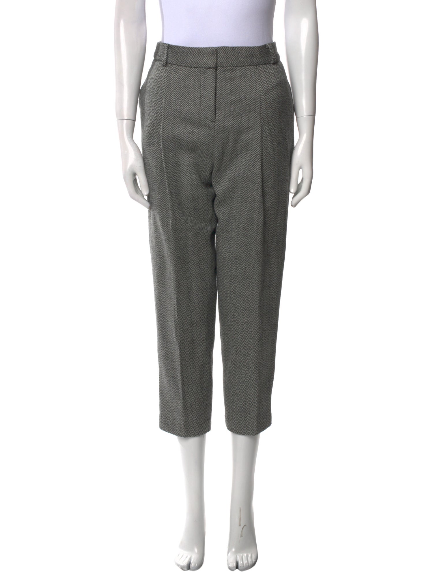 Tibi Virgin Wool Straight Leg Pants