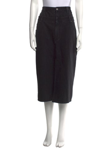 Tibi Skirts Cutout Accent Midi Length Skirt S