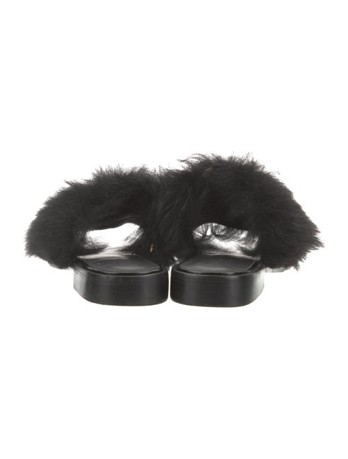 Tibi Faux Fur Slides