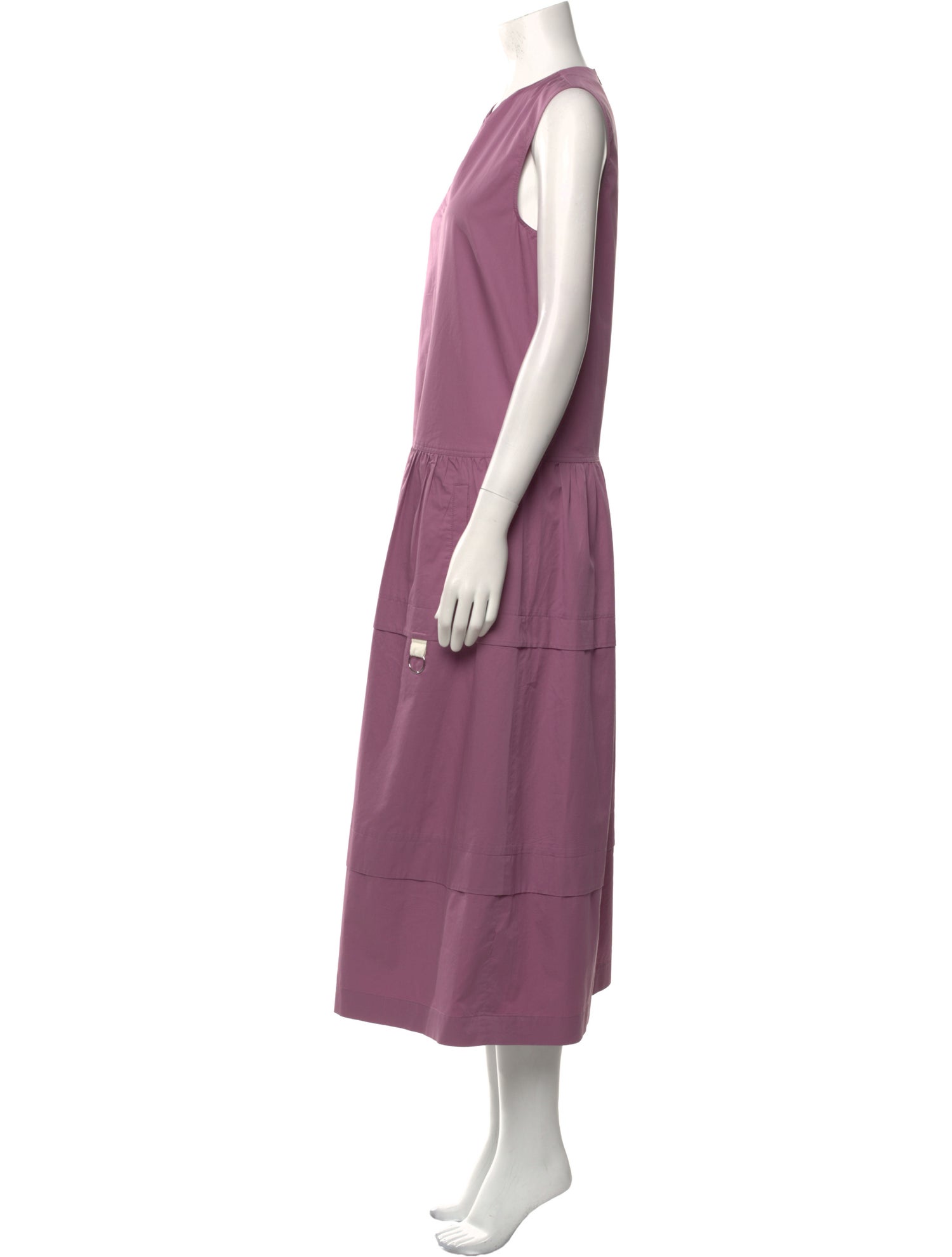 Tibi V-Neck Long Dress