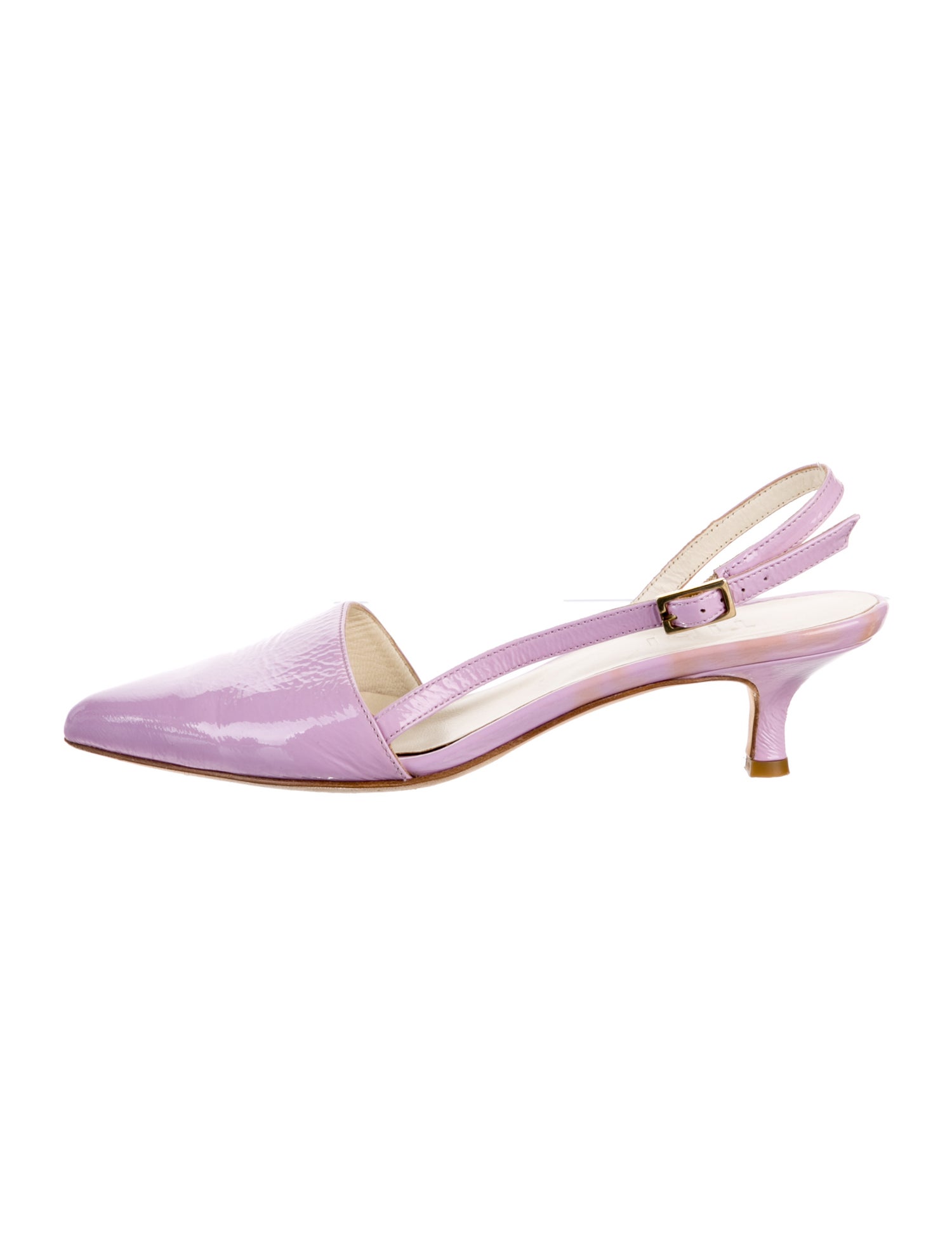 Tibi Patent Leather Slingback Pumps
