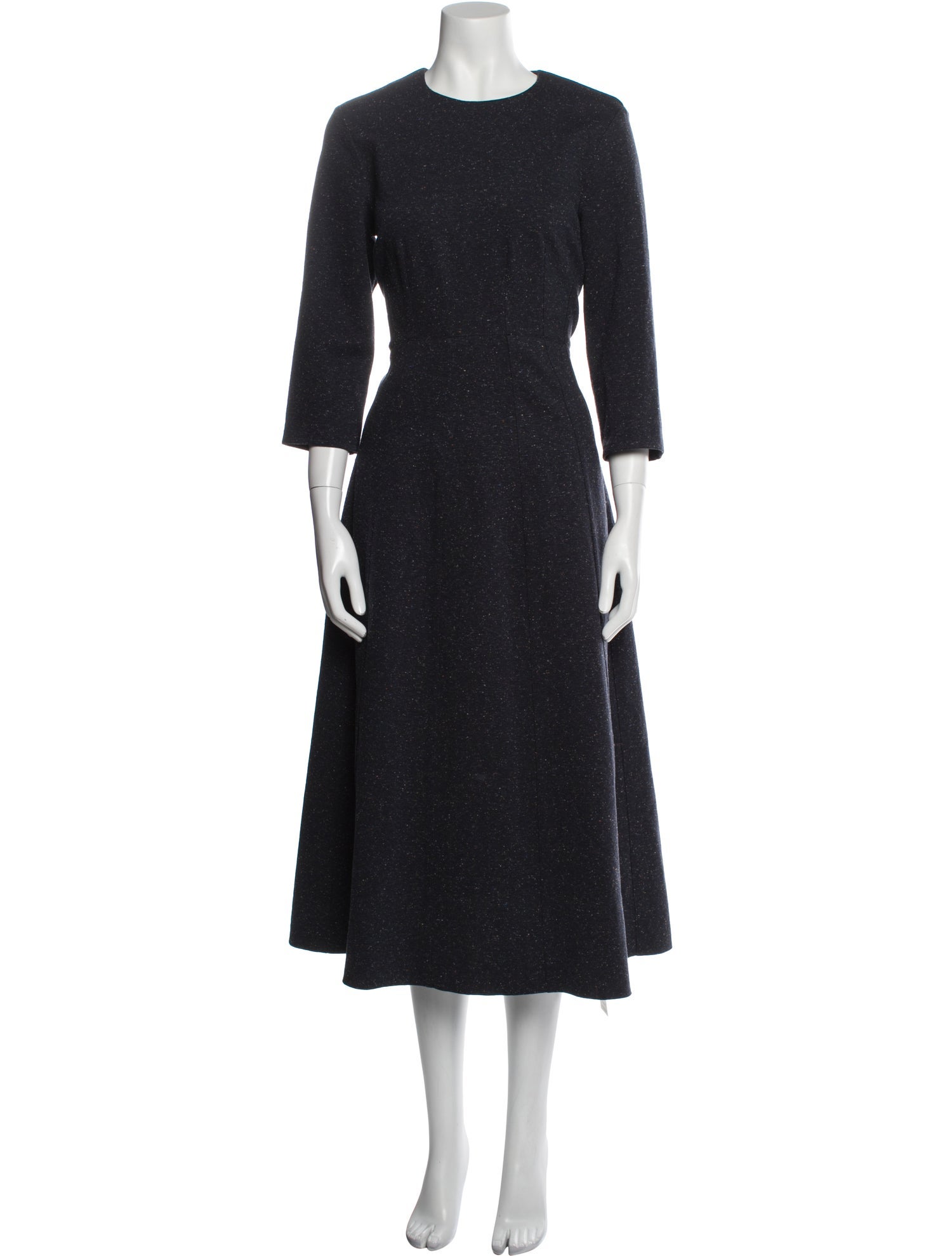 Tibi Crew Neck Long Dress