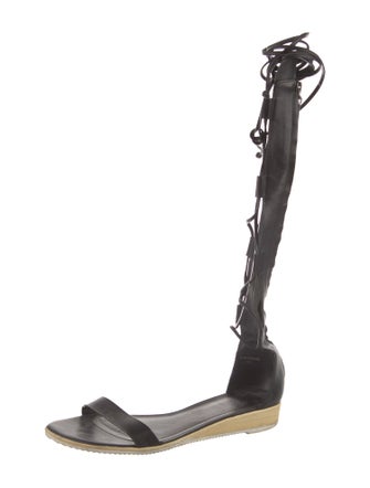 Tibi Leather Gladiator Sandals