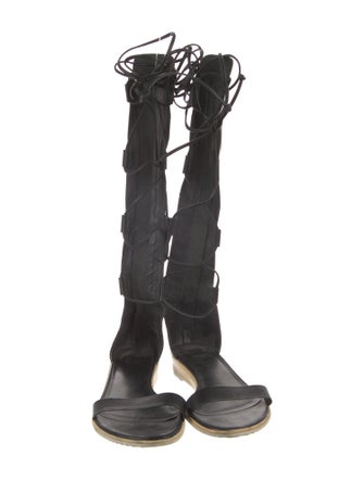 Tibi Leather Gladiator Sandals