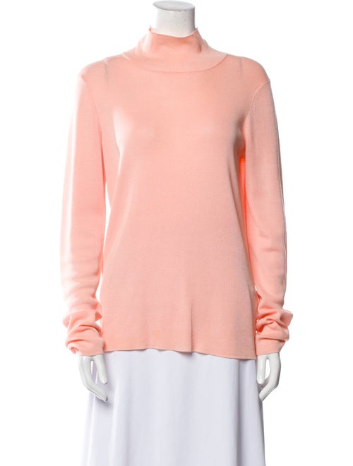 Tibi Mock Neck Long Sleeve Sweatshirt