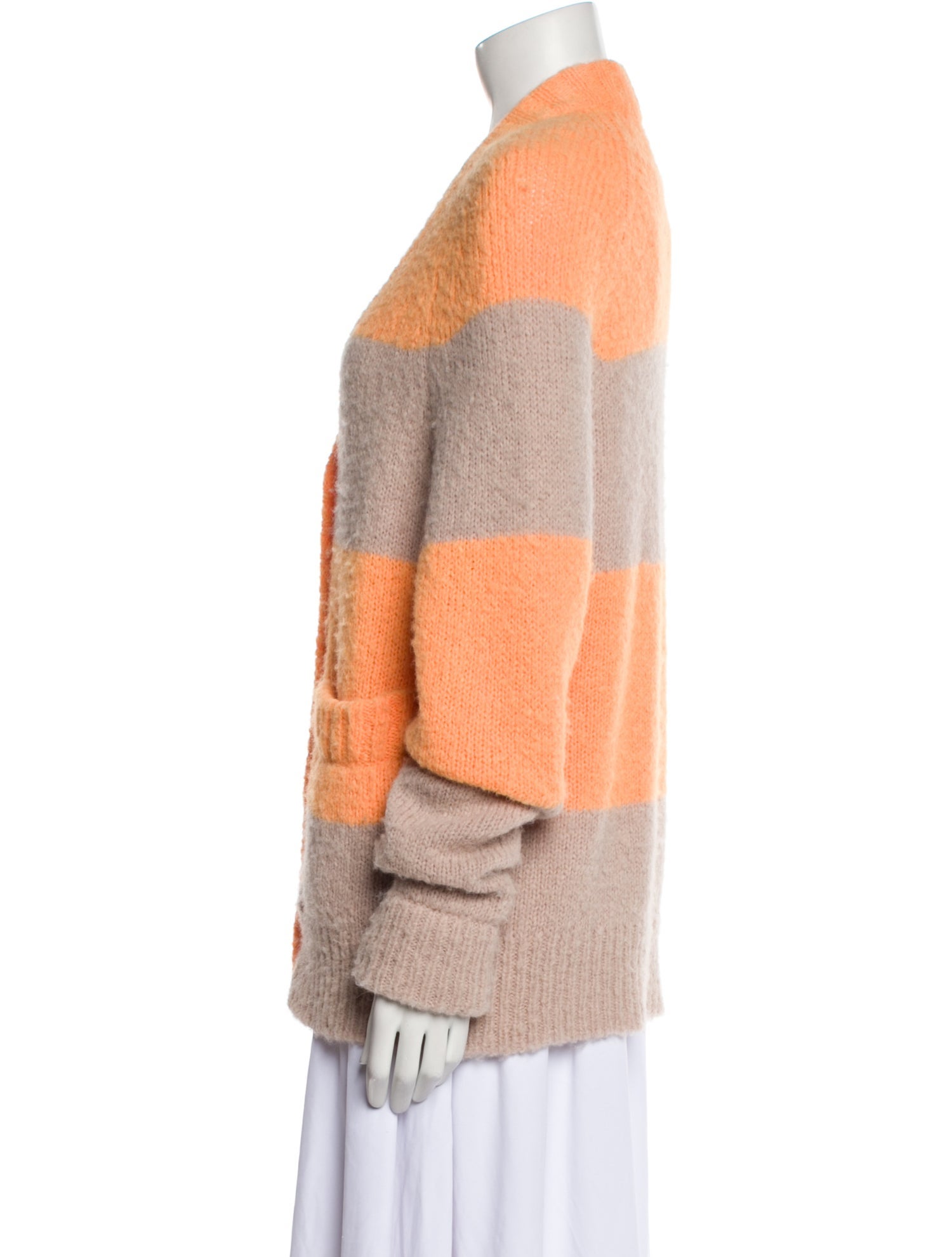 Tibi Alpaca Striped Sweater